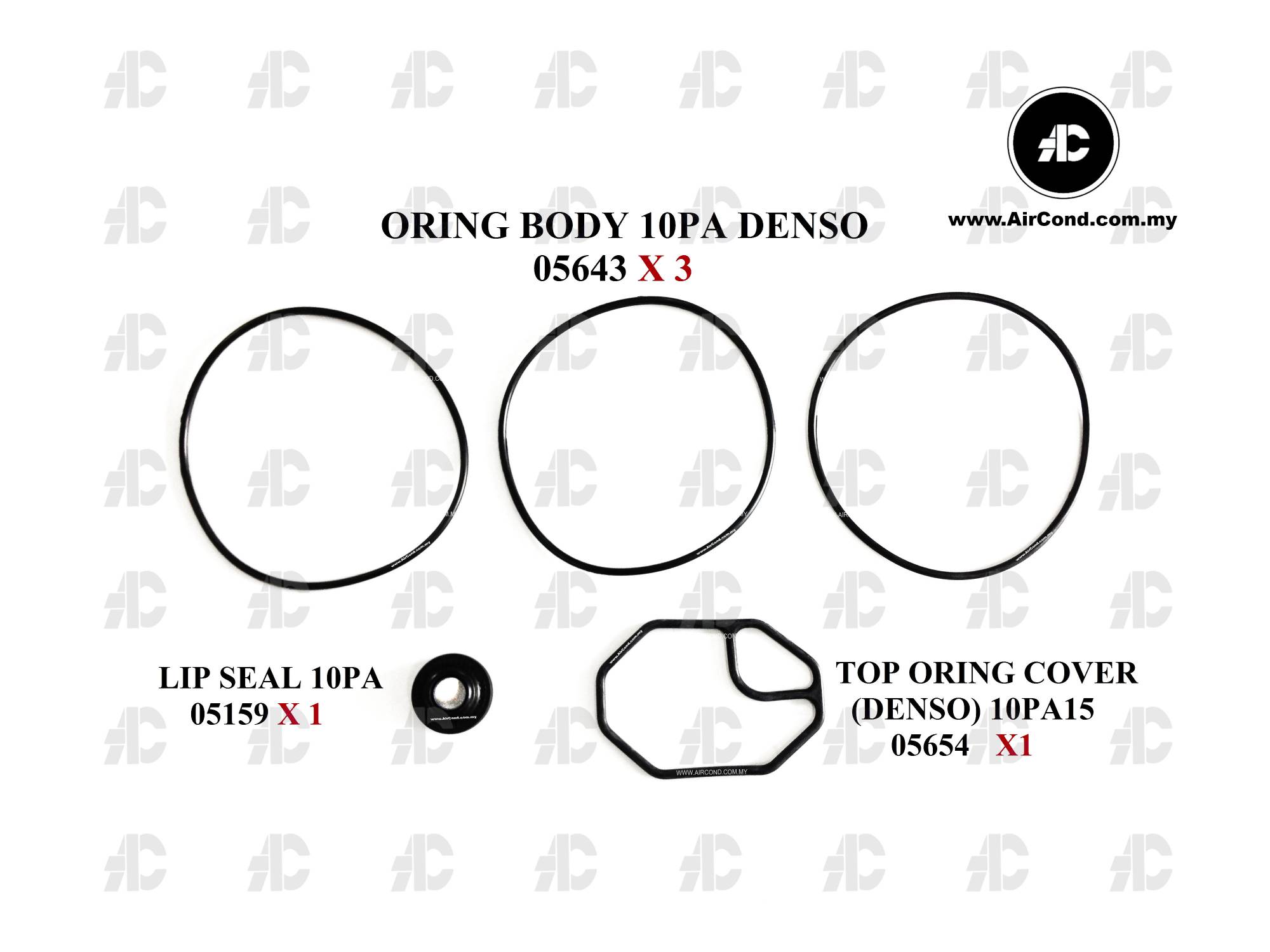 10PA COMPRESSOR REPAIR KIT SET , ORING OIL SEAL AC PARTS SUPPLIES