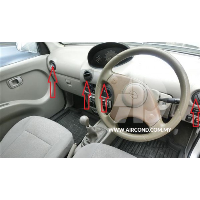 4PCS/SET PERODUA KANCIL NEW MODEL AIR COND OUTLET / VENT 