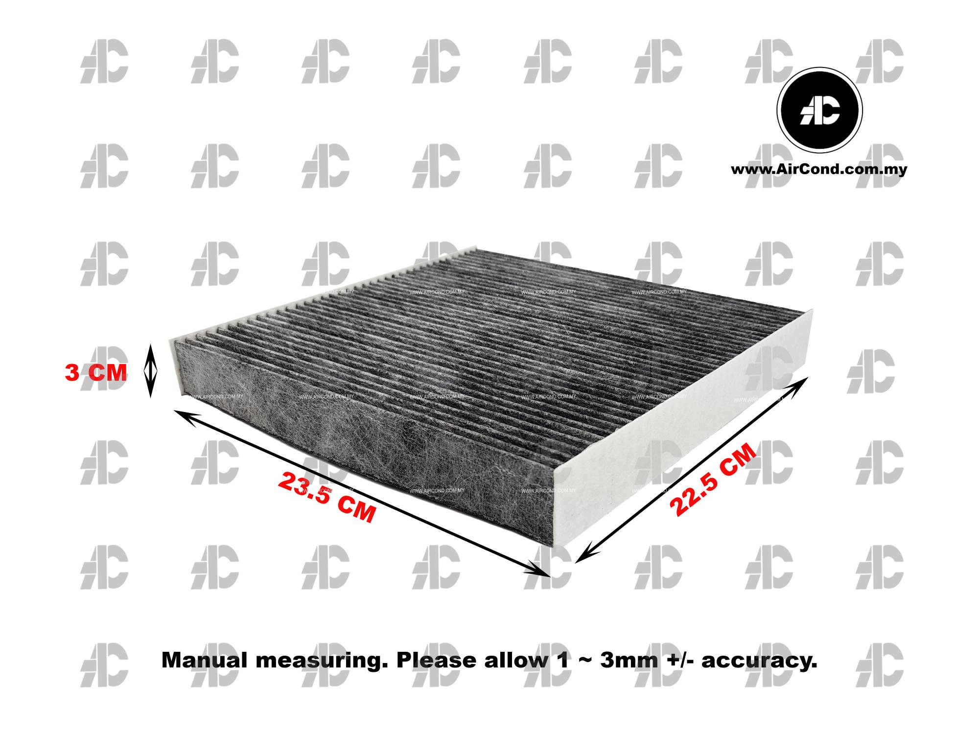 CABIN AIR FILTER (CARBON) HONDA ACCORD YEAR 2003 , TAO 2008 / CIVIC