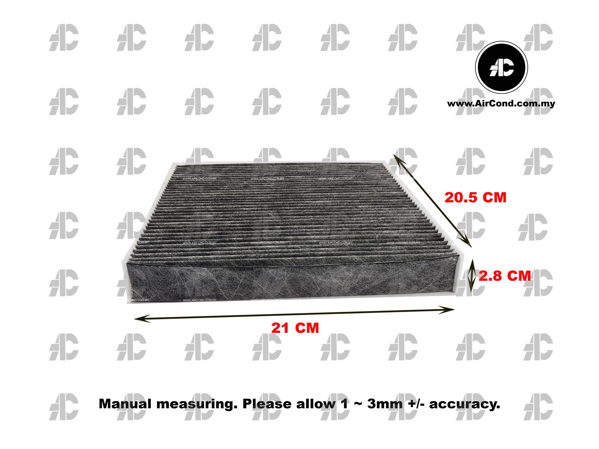 CABIN AIR FILTER HONDA CITY / HRV / JAZZ / BRV "CARBON"