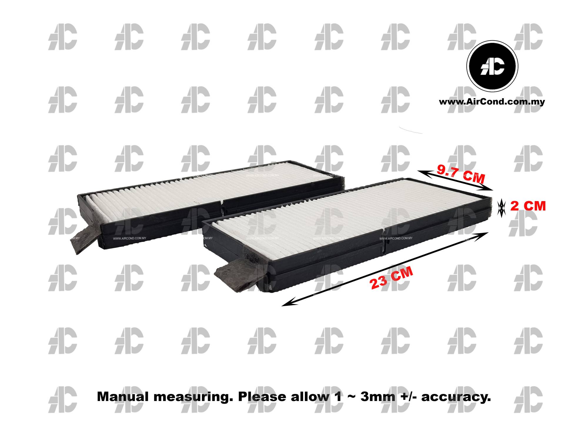 CABIN AIR FILTER (2PC/SET) KIA RIO YEAR 2003