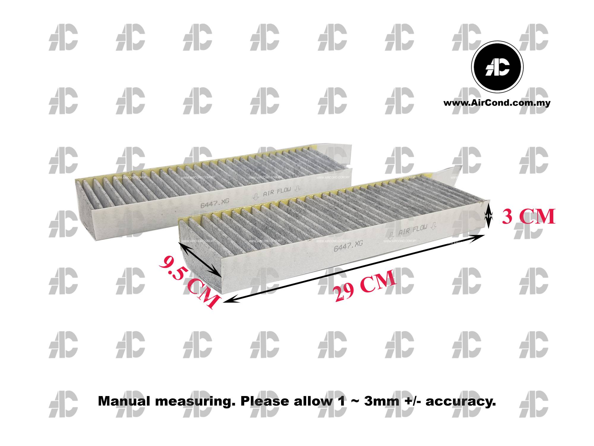 CABIN AIR FILTER "CARBON" PEUGEOT 3008 / 5008