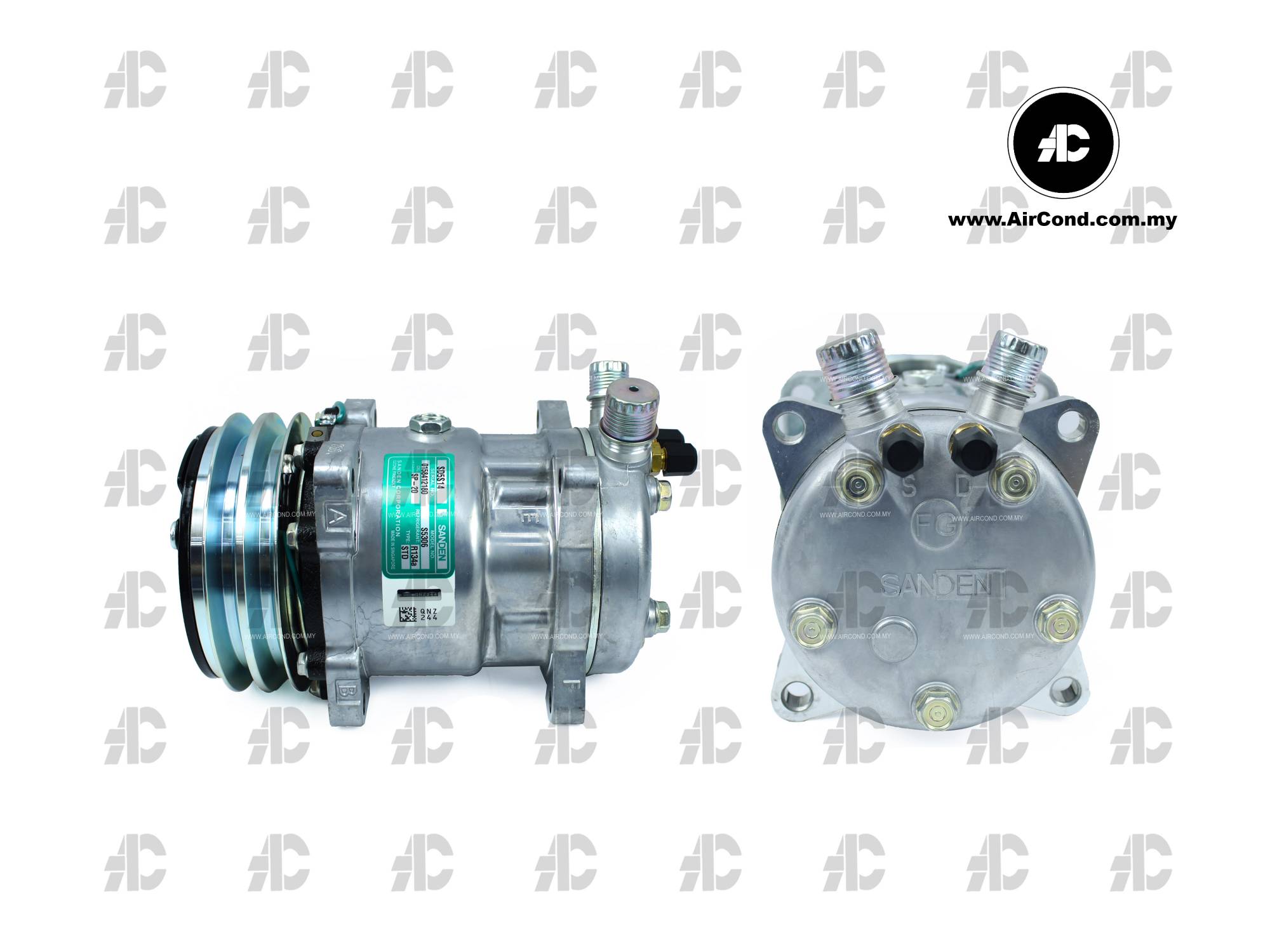 AIRCOND COMPRESSOR SANDEN 508 24V "ORING" SANDEN S5306 SINGAPORE