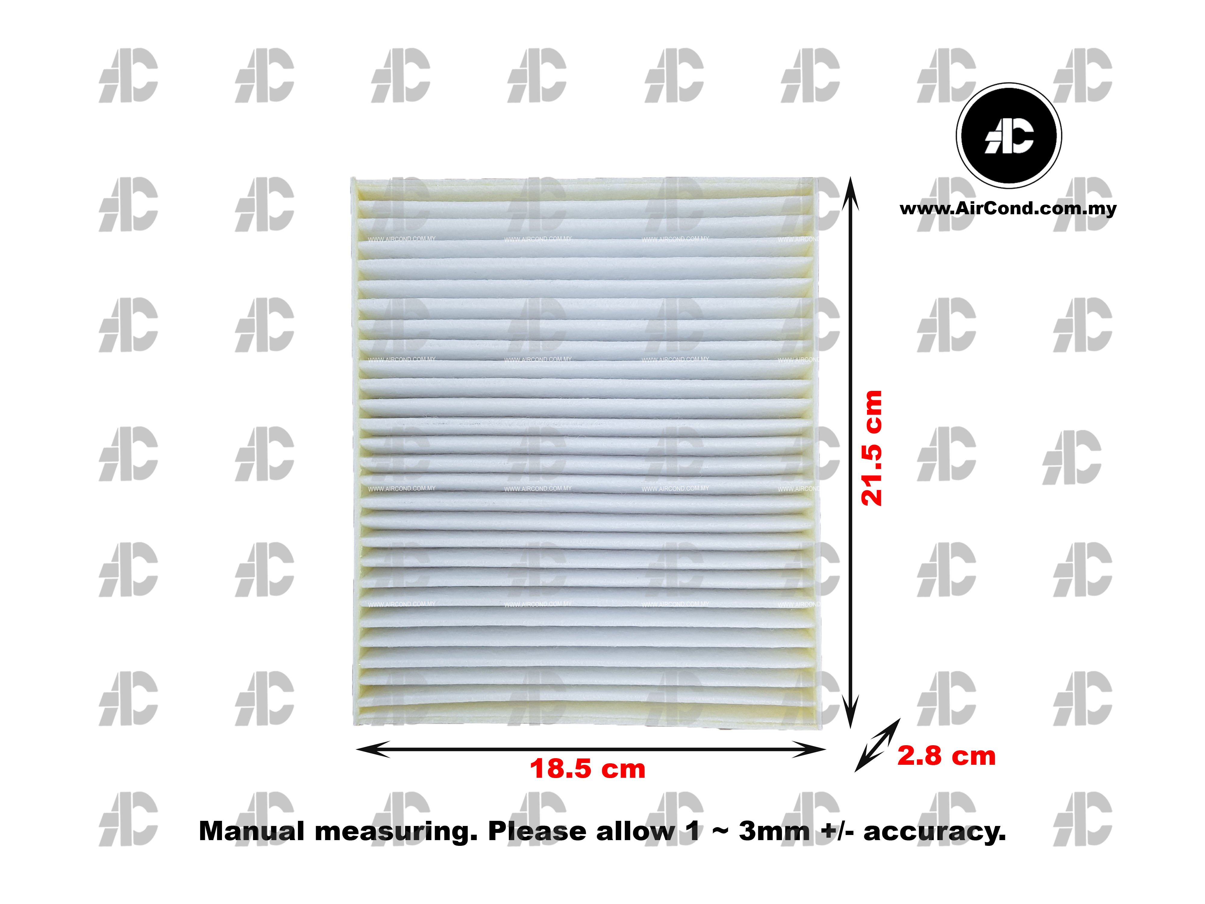 CABIN AIR FILTER TOYOTA HILUX YEAR 2016 REVOLUTION / VELLFIRE YEAR 2015